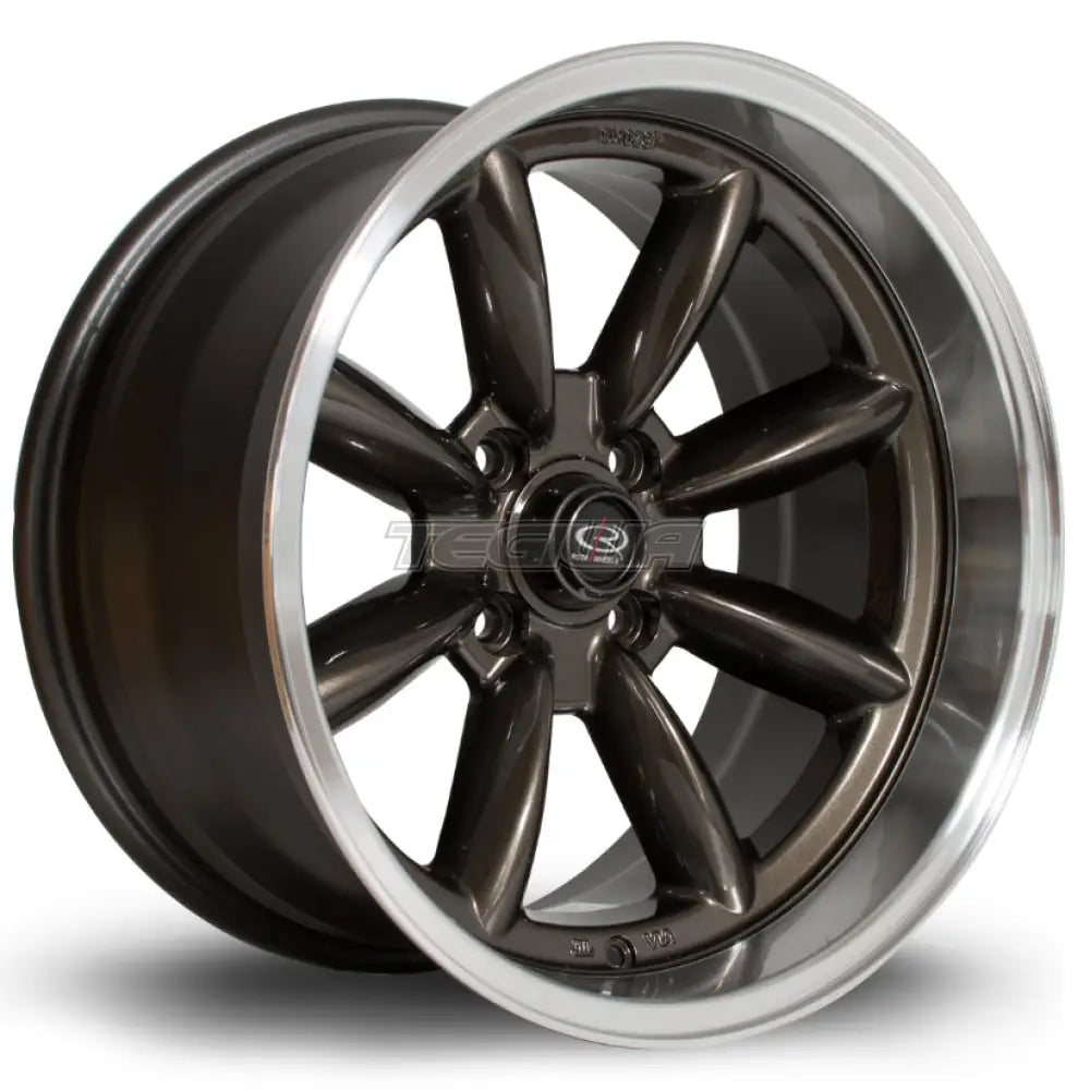 Rota RBX Alloy Wheel 17x9 ET-13 4x114 Gunmetal Polished Lip 73mm CB