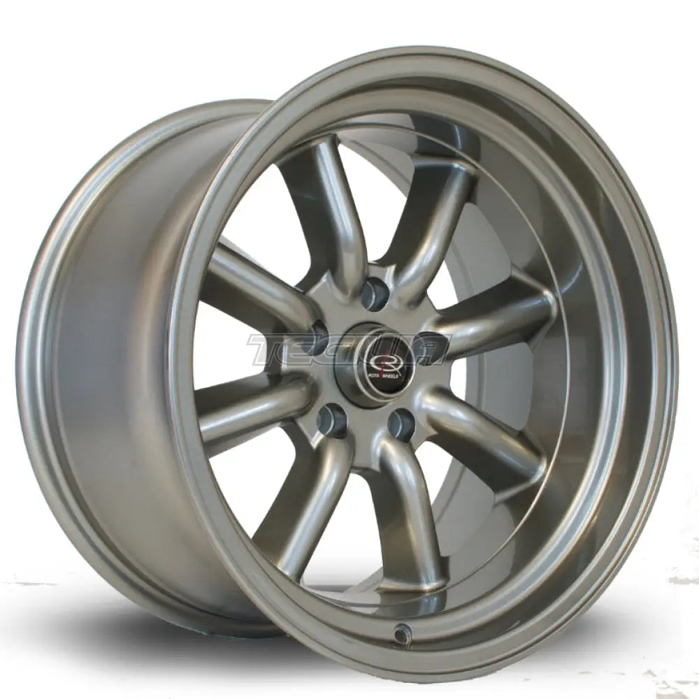 Rota RKR Alloy Wheel 17x9.5 ET-10 5x114 Steelgrey 73mm CB