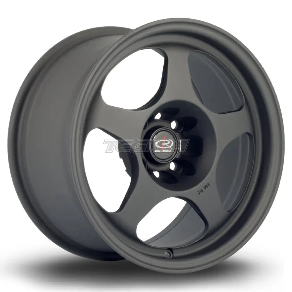 Rota Slip Alloy Wheel 15x8 ET25 4x108 Flat Black 2 73mm CB