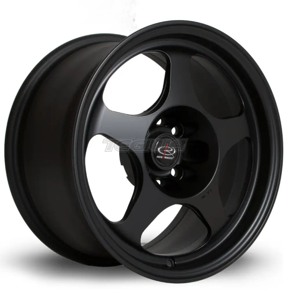 Rota Slip Alloy Wheel 15x8 ET25 4x108 Flat Black 73mm CB