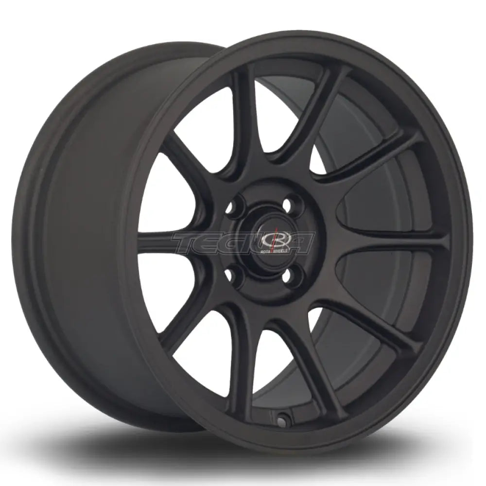 Rota Strike Alloy Wheel 15x8 ET20 4x100 Flat Black 2 67.1mm CB