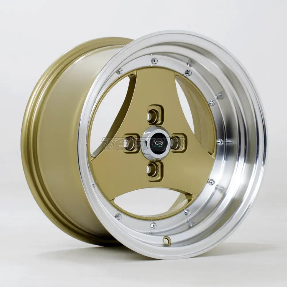 Rota Triad Alloy Wheel 15x8 ET0 4x114 Gold Polished Lip 73mm CB