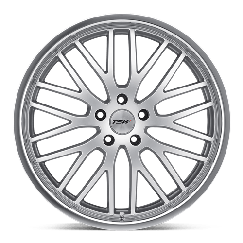 TSW SNETTERTON Alloy Wheel 17x8 ET35 5x120 Hyper Silver With Mirror Cut Lip 76.1mm CB