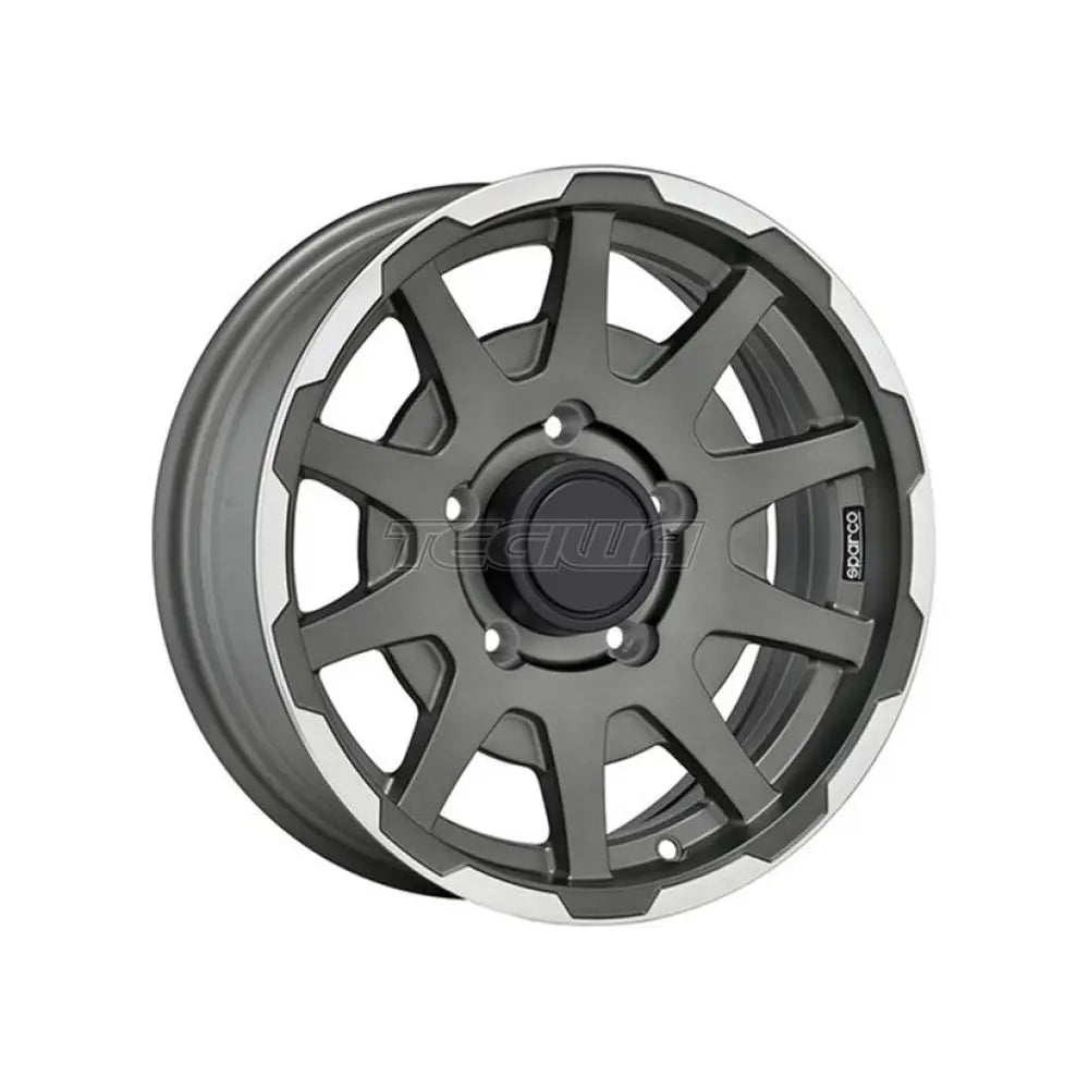 SPARCO Sparco Dakar Alloy Wheel 16x5.5 ET0 5x139.7 Matt Dark Grey Polished Lip 108.3mm CB