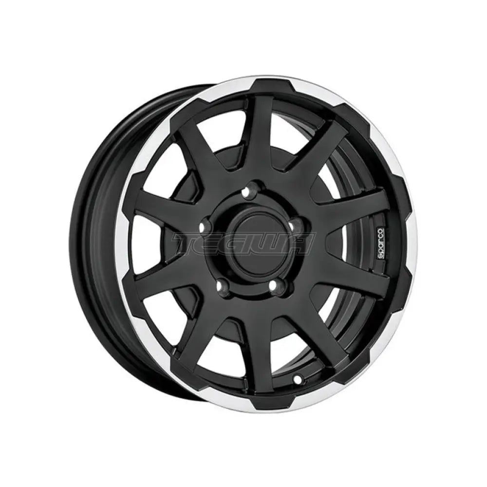 SPARCO Sparco Dakar Alloy Wheel 16x5.5 ET5 5x139.7 Matt Black Polished Lip 108.3mm CB