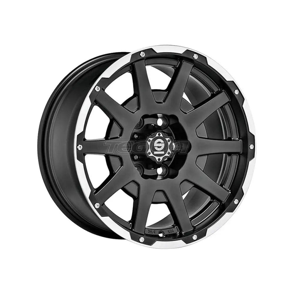 SPARCO Sparco Dakar Alloy Wheel 17x7.5 ET38 5x114.3 Matt Black Polished Lip Rivets 73mm CB