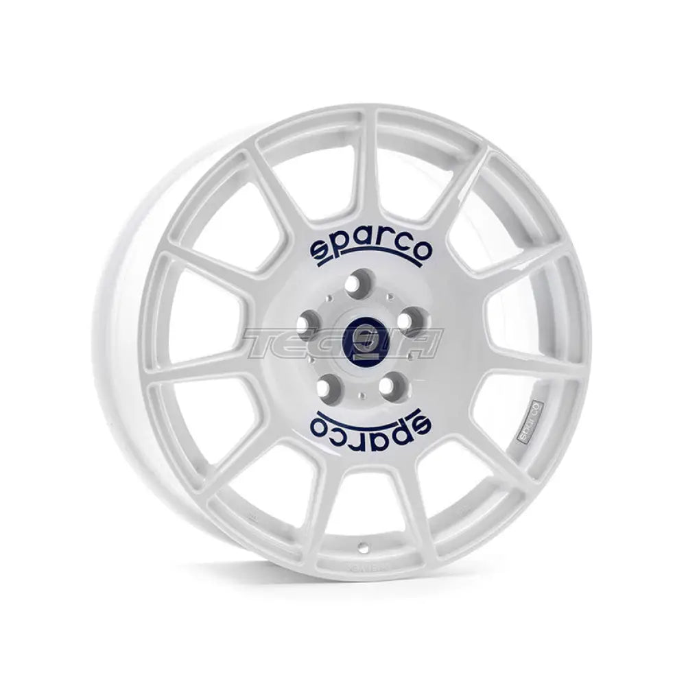 SPARCO Sparco Terra Alloy Wheel 16x7 ET35 5x112 White Blue Lettering 73mm CB