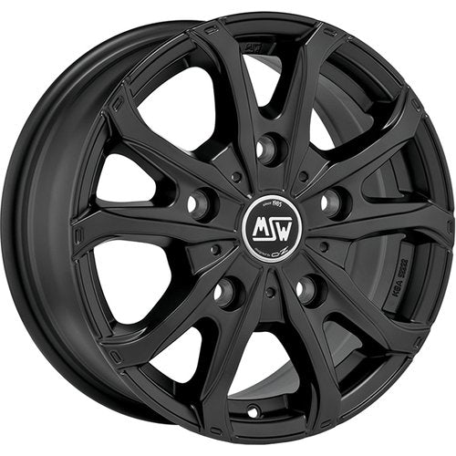 MSW 48 Van Alloy Wheel 17x7 ET51 5x112 Matt Black 66.46mm CB - CLEARANCE