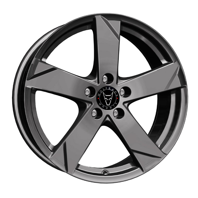 Wolfrace Eurosport TUV Kodiak Alloy Wheel 19x8 ET42.5 5x108 Graphite 70.1mm CB