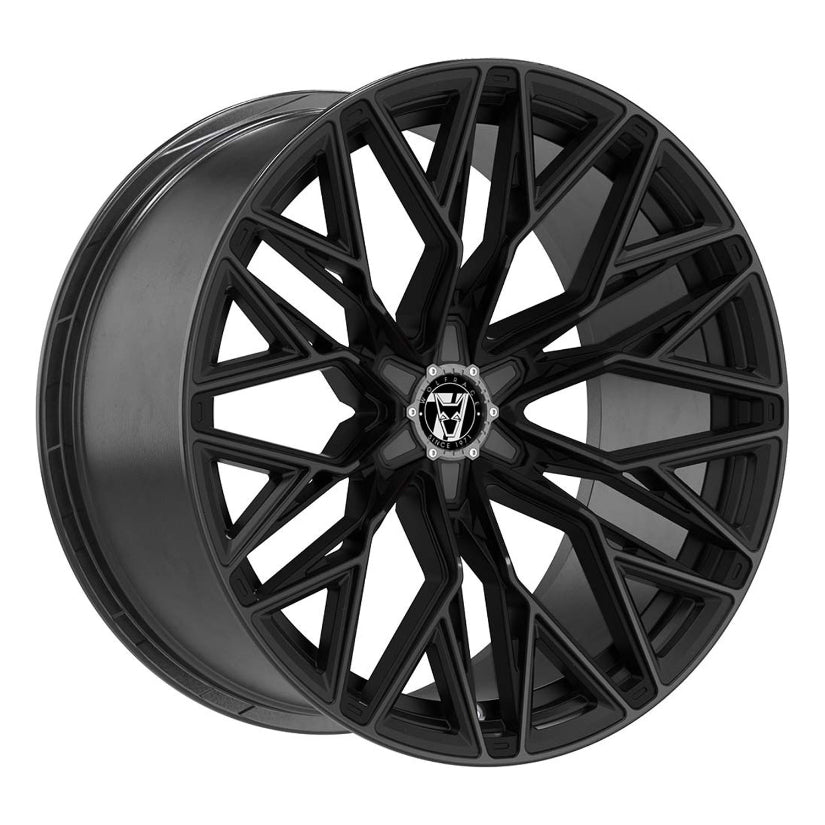 Wolfrace 71 Wolfsburg GT6 Alloy Wheel 20x8.5 ET40 6x120 Gloss Raven Black 74.6mm CB