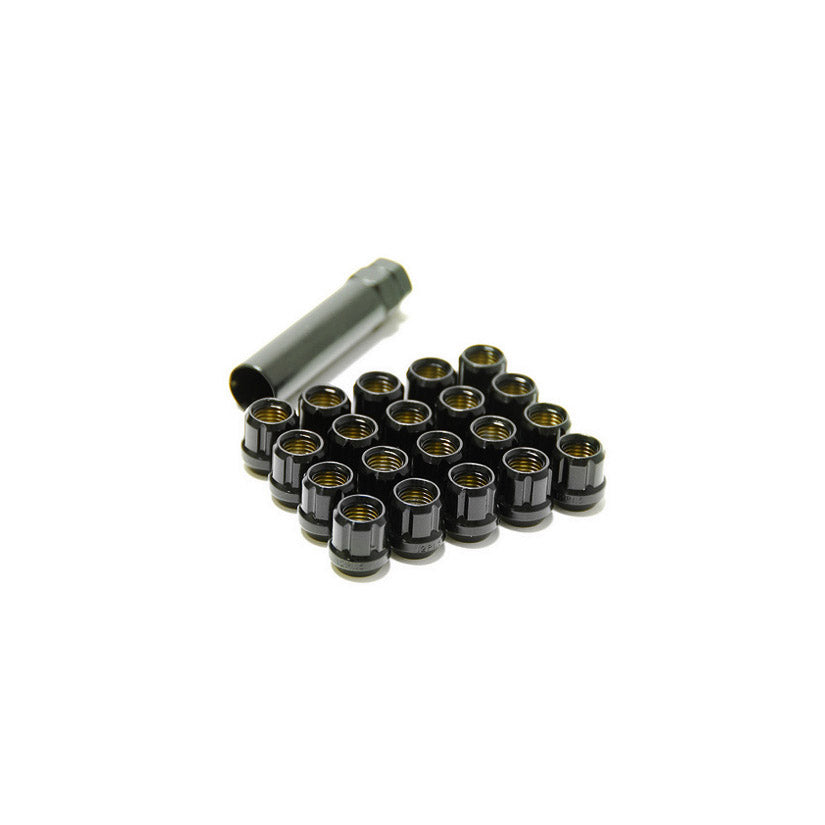 Muteki Super Tuner Open Wheel Nuts M12 x 1.25 Black