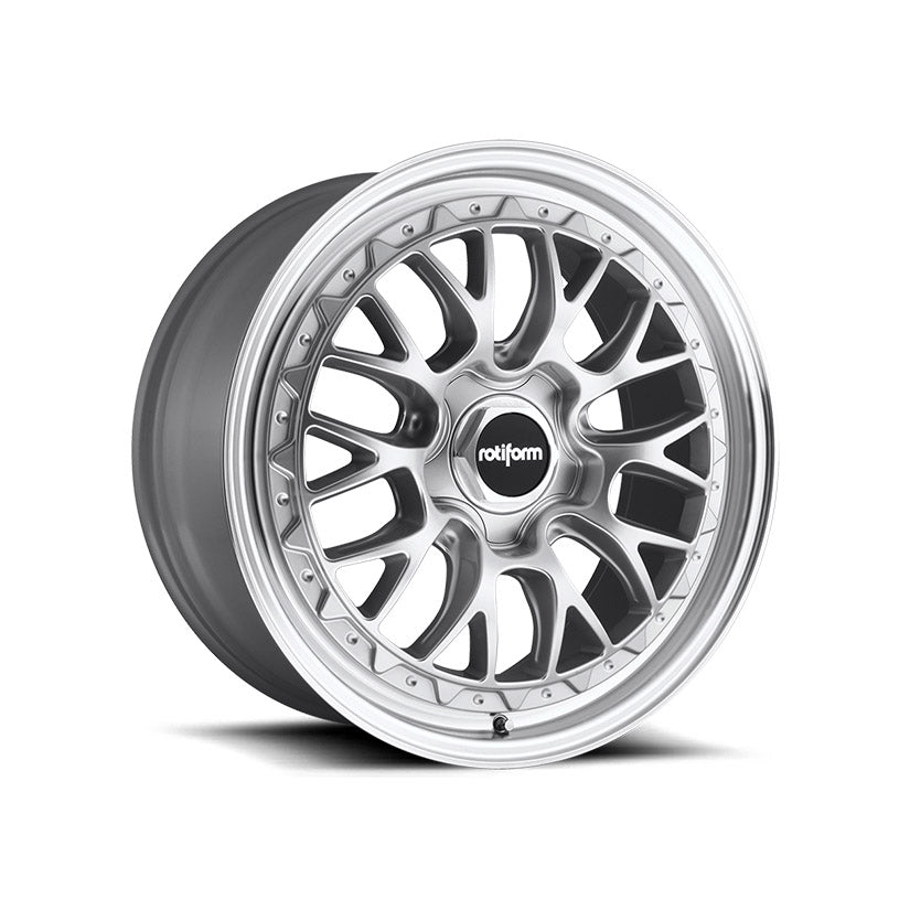 Rotiform LSR Alloy Wheel 19x8.5 ET45 5x112 Gloss Silver Machined Rim 66.56mm CB