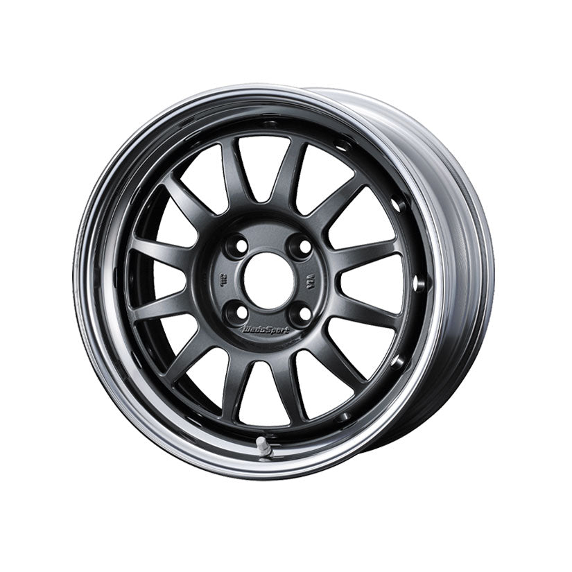 WedsSport Racing Alloy Wheel 15"x6.5" ET27-38 4x100 Gunmetal 65mm CB