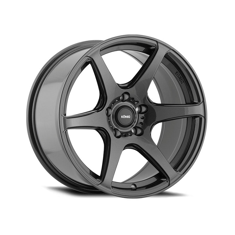 Konig Tandem Alloy Wheel 16x7.5 ET40 4x100 Gloss Graphite 73.1mm CB ...